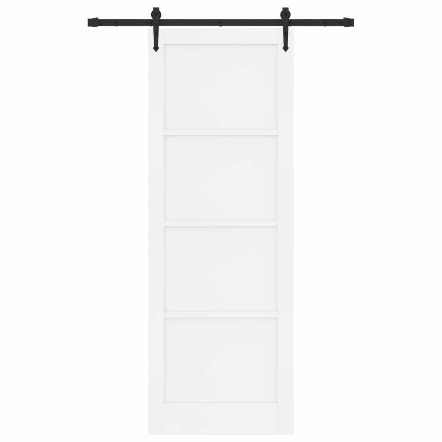 Schuifdeur ORKDAL Wit 83 x 232 cm Massief grenenhout