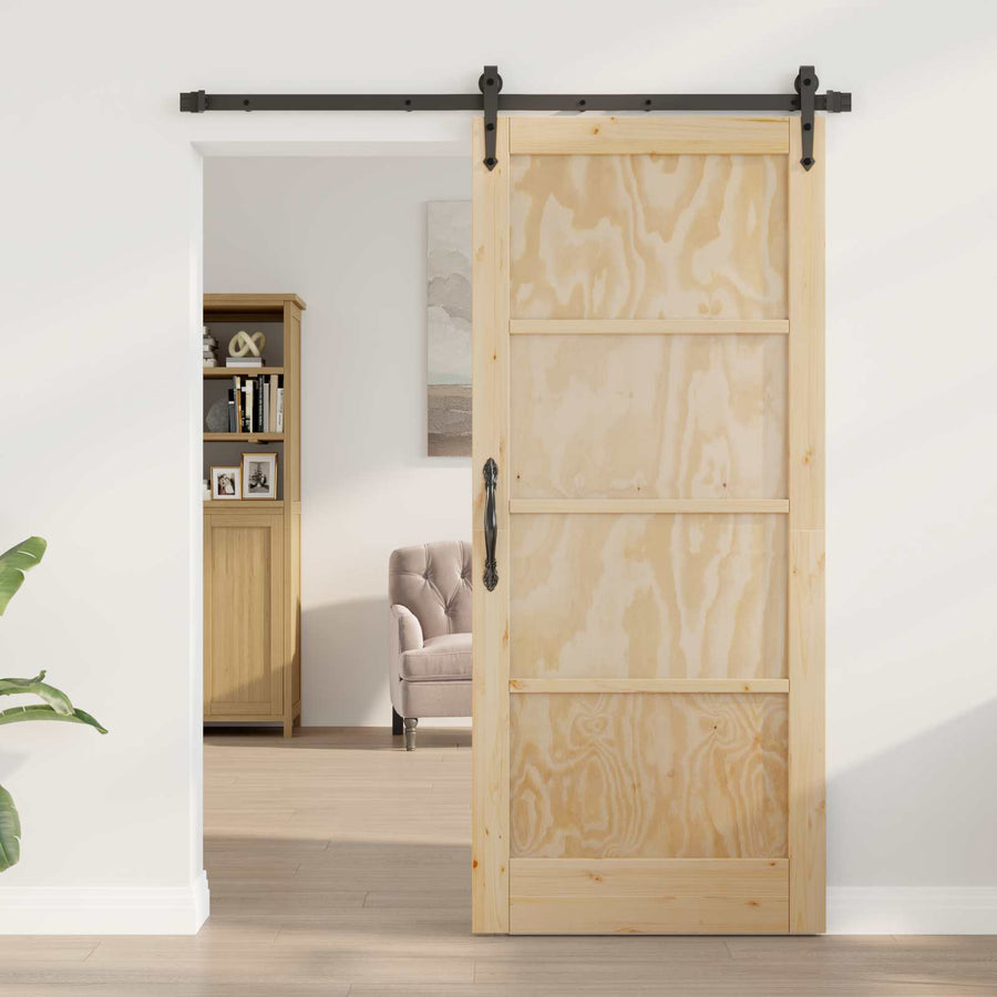 Schuifdeur ORKDAL Naturel 86 x 198,5 cm Massief grenenhout