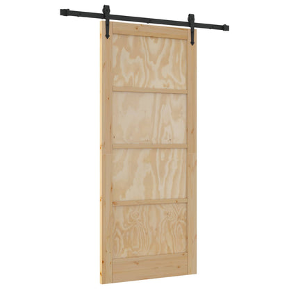 Schuifdeur ORKDAL Naturel 86 x 198,5 cm Massief grenenhout