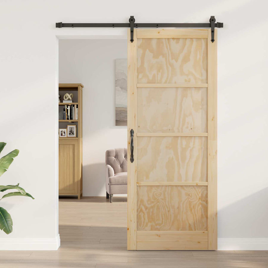 Schuifdeur ORKDAL Naturel 86 x 211 cm Massief grenenhout