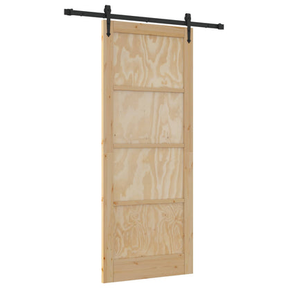 Schuifdeur ORKDAL Naturel 86 x 211 cm Massief grenenhout