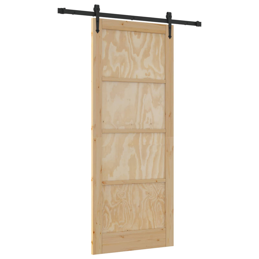 Schuifdeur ORKDAL Naturel 86 x 211 cm Massief grenenhout
