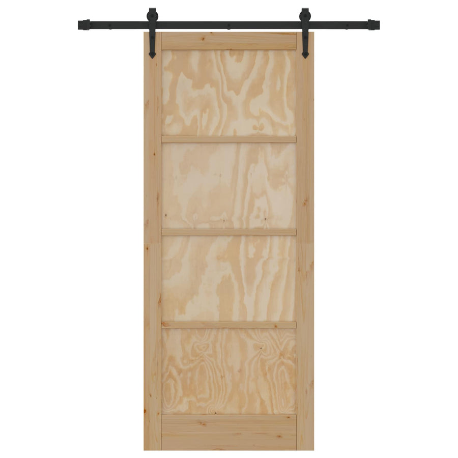 Schuifdeur ORKDAL Naturel 86 x 211 cm Massief grenenhout