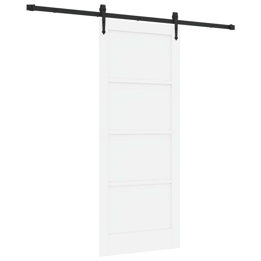 Schuifdeur ORKDAL Wit 83 x 202 cm Massief grenenhout