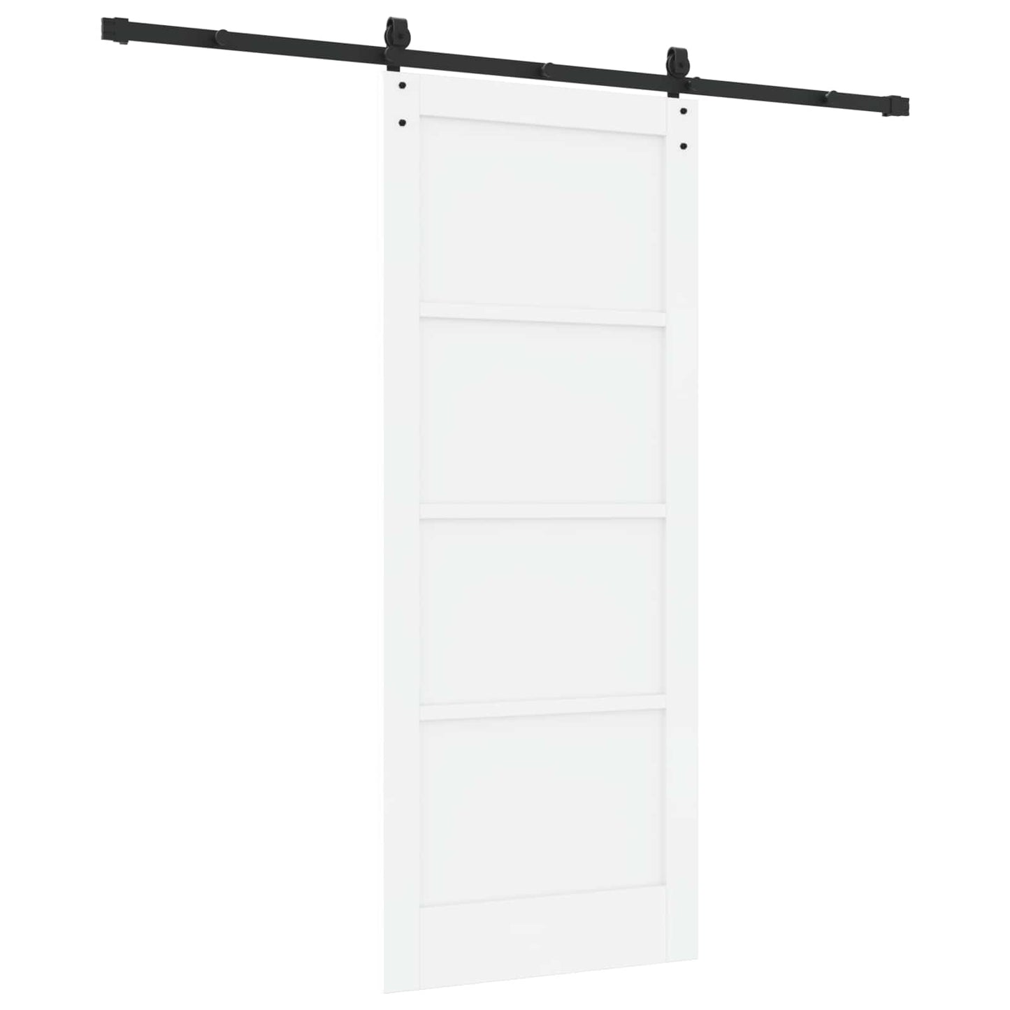 Schuifdeur ORKDAL Wit 83 x 202 cm Massief grenenhout