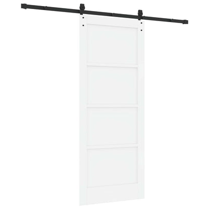 Schuifdeur ORKDAL Wit 83 x 202 cm Massief grenenhout