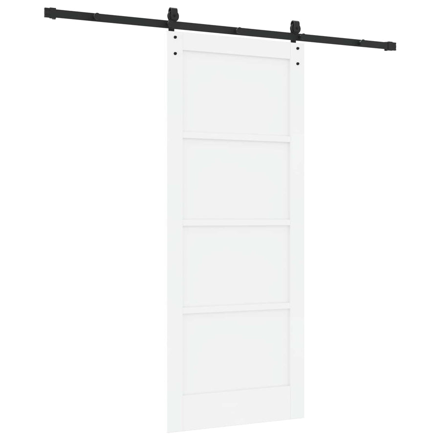 Schuifdeur ORKDAL Wit 83 x 202 cm Massief grenenhout