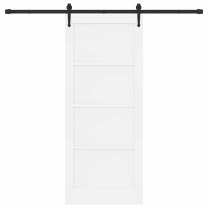 Schuifdeur ORKDAL Wit 83 x 202 cm Massief grenenhout