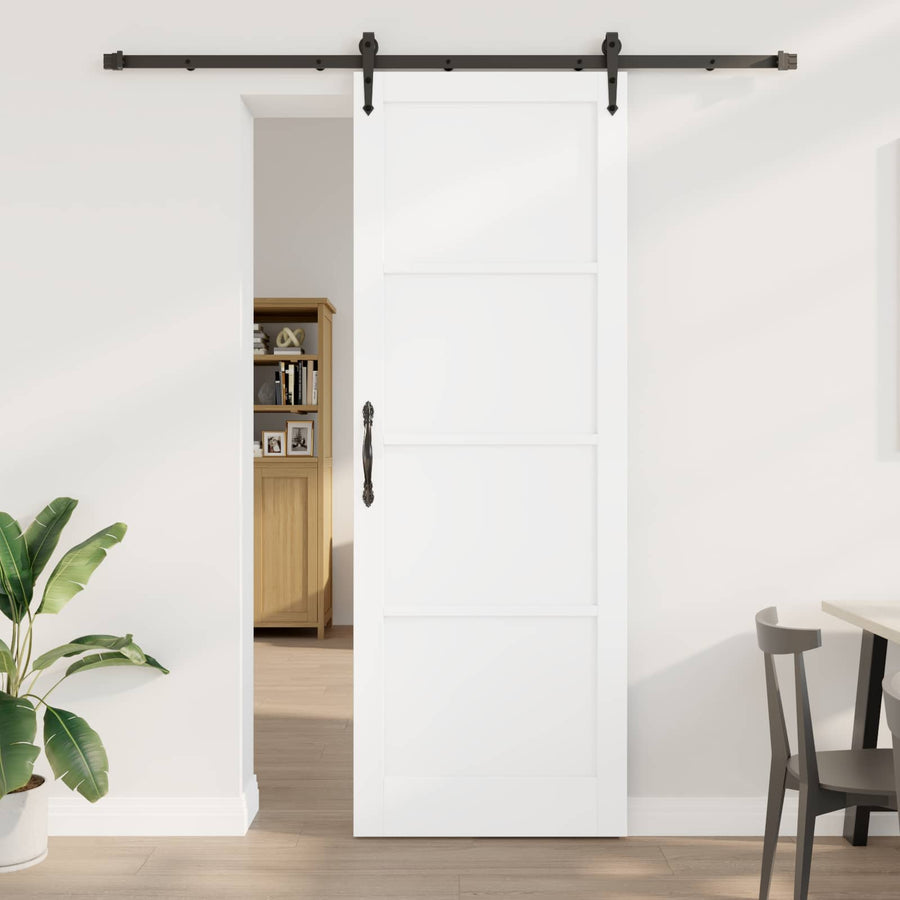 Schuifdeur ORKDAL Wit 83 x 232 cm Massief grenenhout