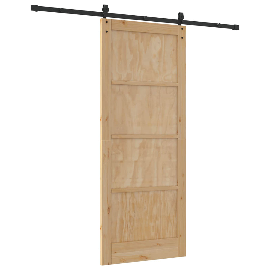 Schuifdeur ORKDAL Naturel 86 x 211 cm Massief grenenhout