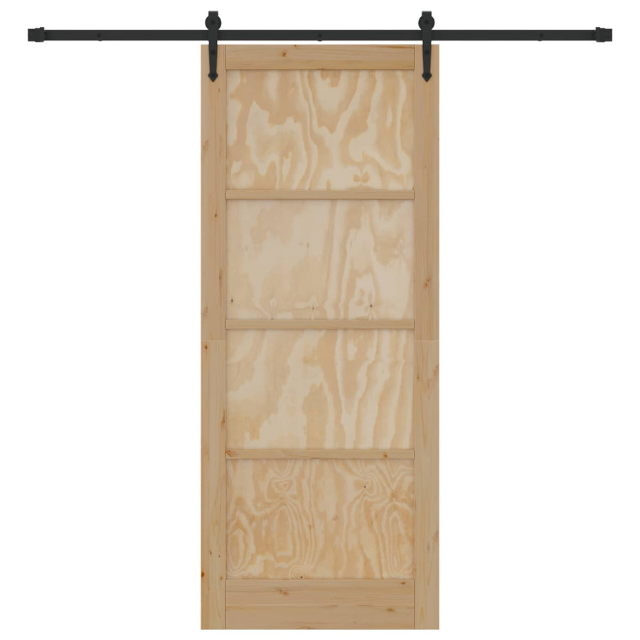 Schuifdeur ORKDAL Naturel 86 x 211 cm Massief grenenhout