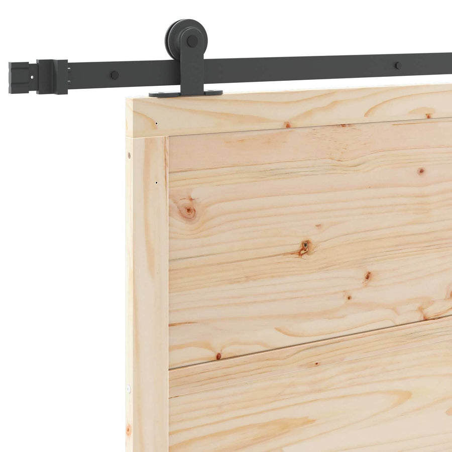 Schuifdeur Naturel 90 x 208 cm Massief grenenhout
