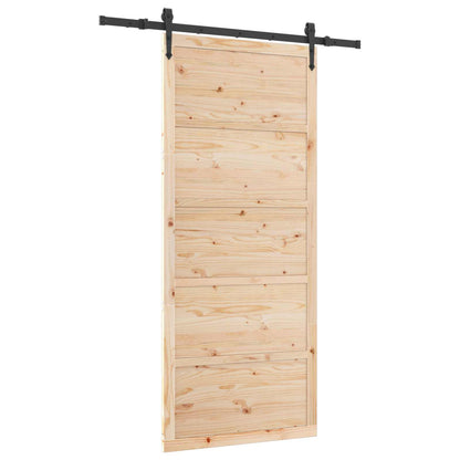 Schuifdeur Naturel 80 x 208 cm Massief grenenhout