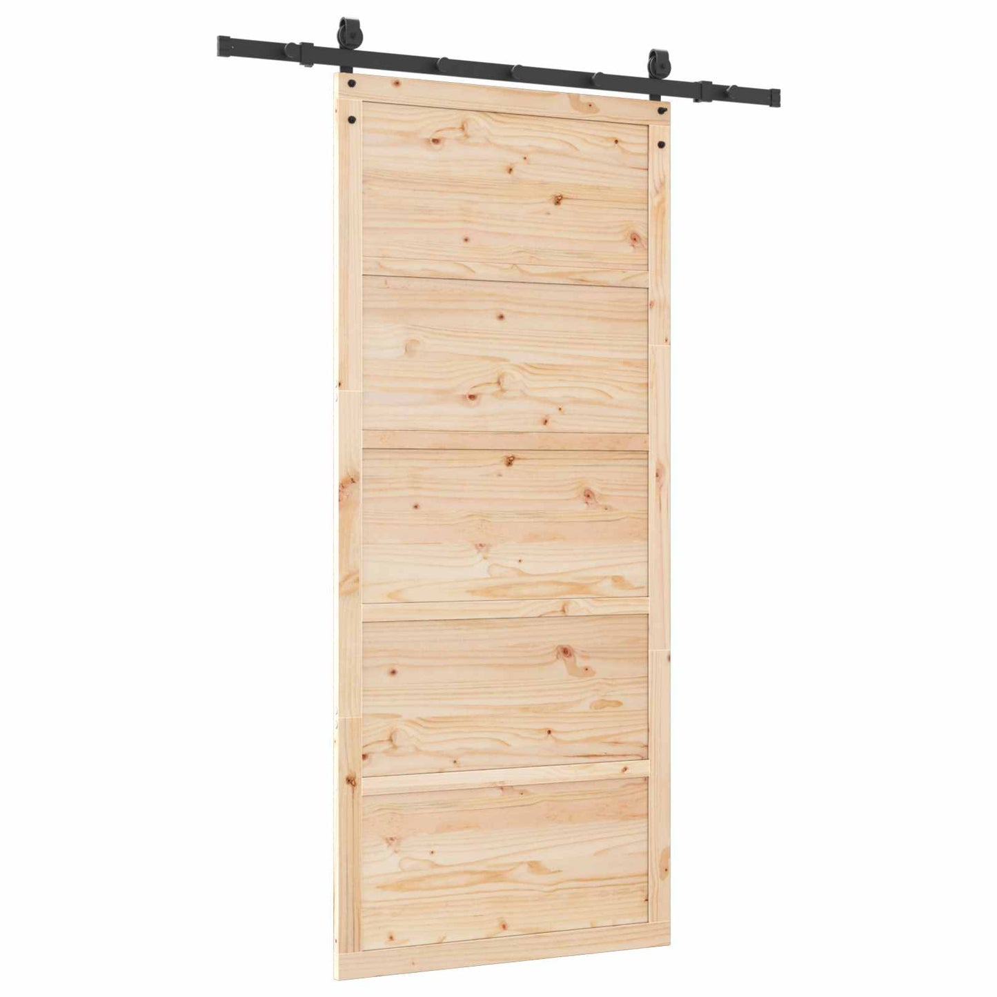 Schuifdeur Naturel 80 x 208 cm Massief grenenhout