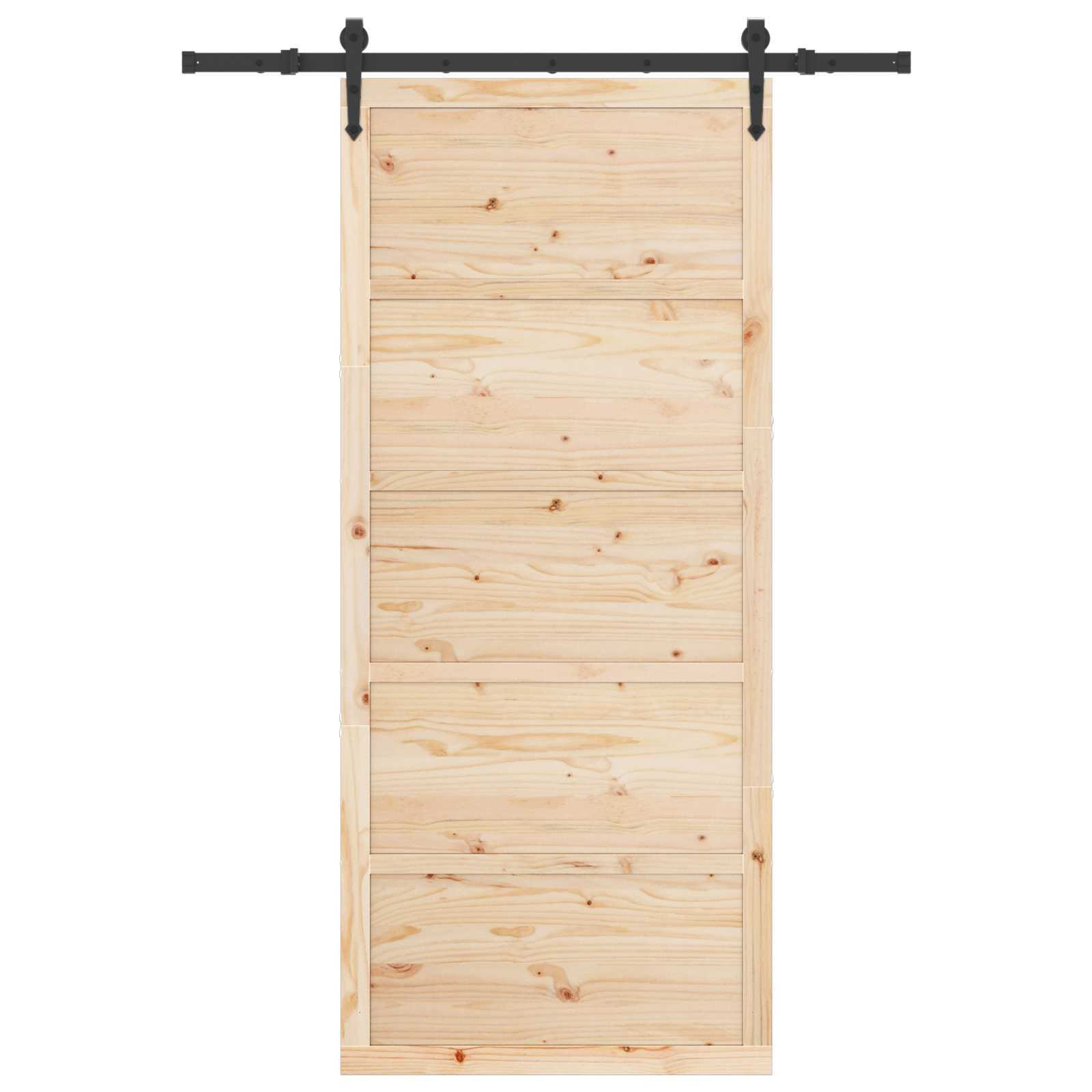 Schuifdeur Naturel 80 x 208 cm Massief grenenhout