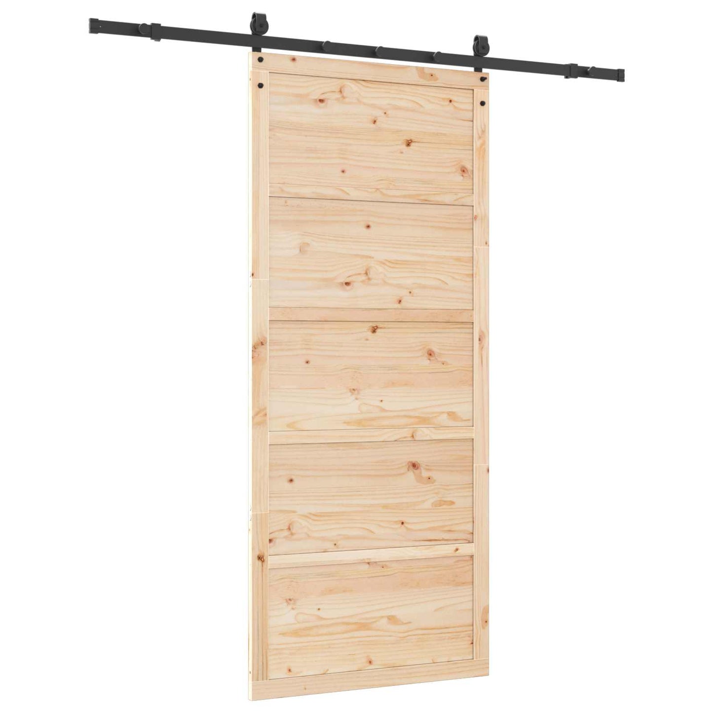 Schuifdeur Naturel 80 x 208 cm Massief grenenhout