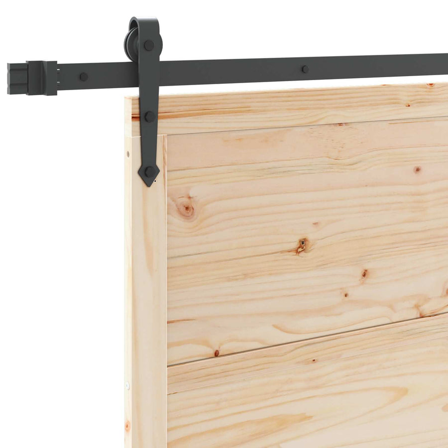 Schuifdeur Naturel 90 x 208 cm Massief grenenhout