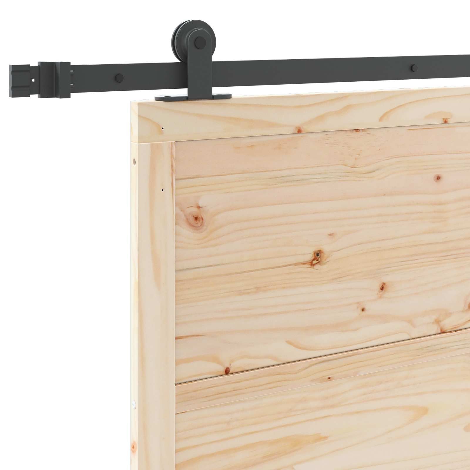 Schuifdeur Naturel 80 x 208 cm Massief grenenhout