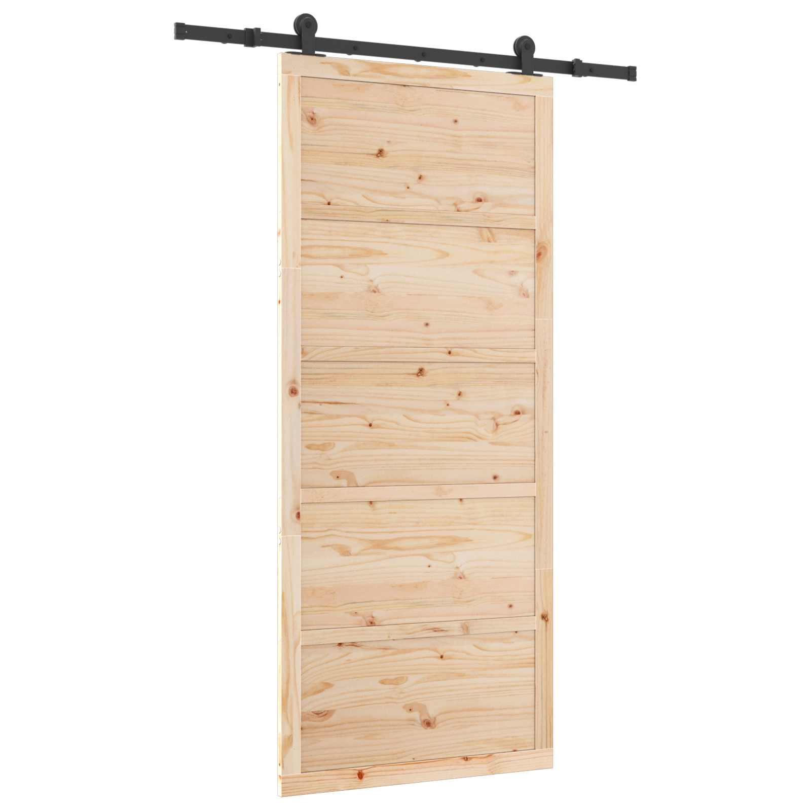 Schuifdeur Naturel 80 x 208 cm Massief grenenhout