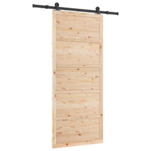 Schuifdeur Naturel 80 x 208 cm Massief grenenhout
