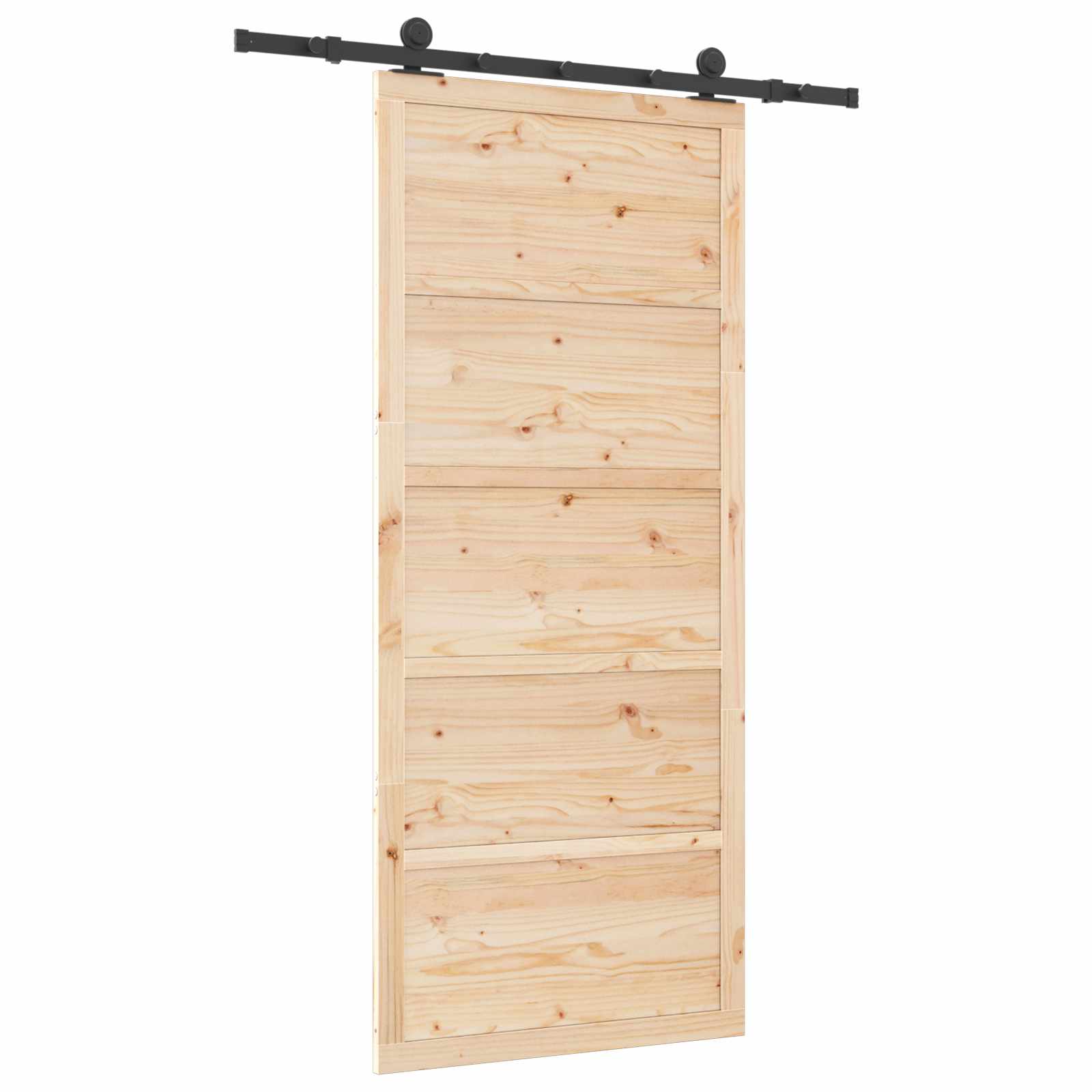 Schuifdeur Naturel 80 x 208 cm Massief grenenhout