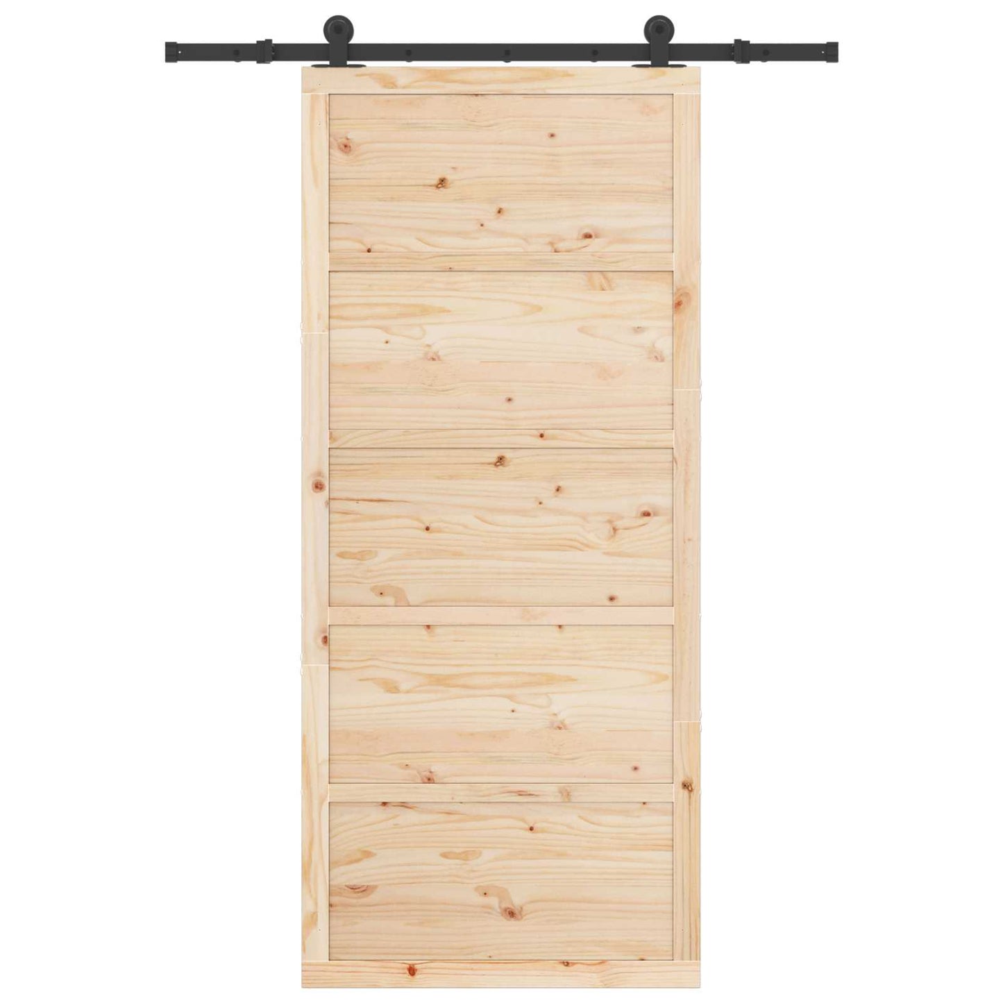 Schuifdeur Naturel 80 x 208 cm Massief grenenhout