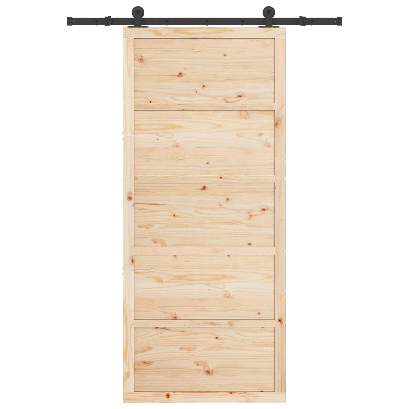 Schuifdeur Naturel 80 x 208 cm Massief grenenhout