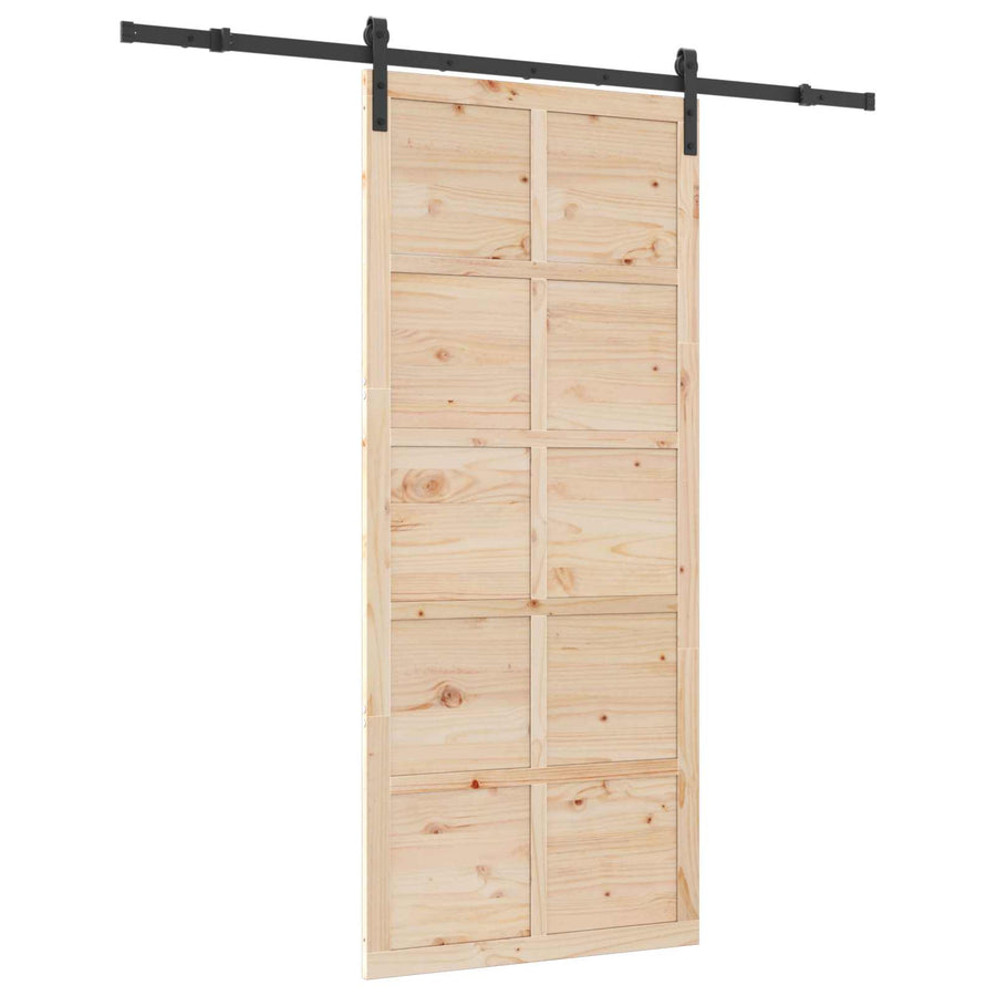 Schuifdeur Naturel 100 x 208 cm Massief grenenhout