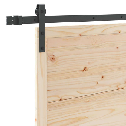 Schuifdeur Naturel 90 x 208 cm Massief grenenhout