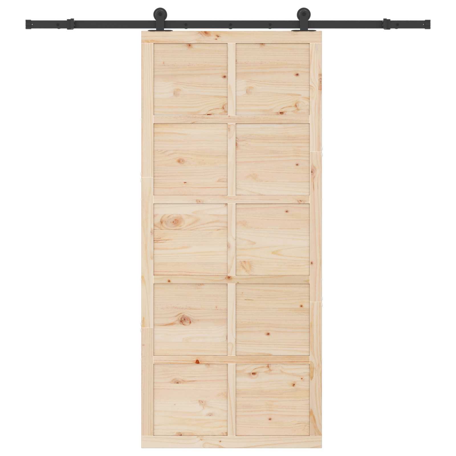 Schuifdeur Naturel 100 x 208 cm Massief grenenhout
