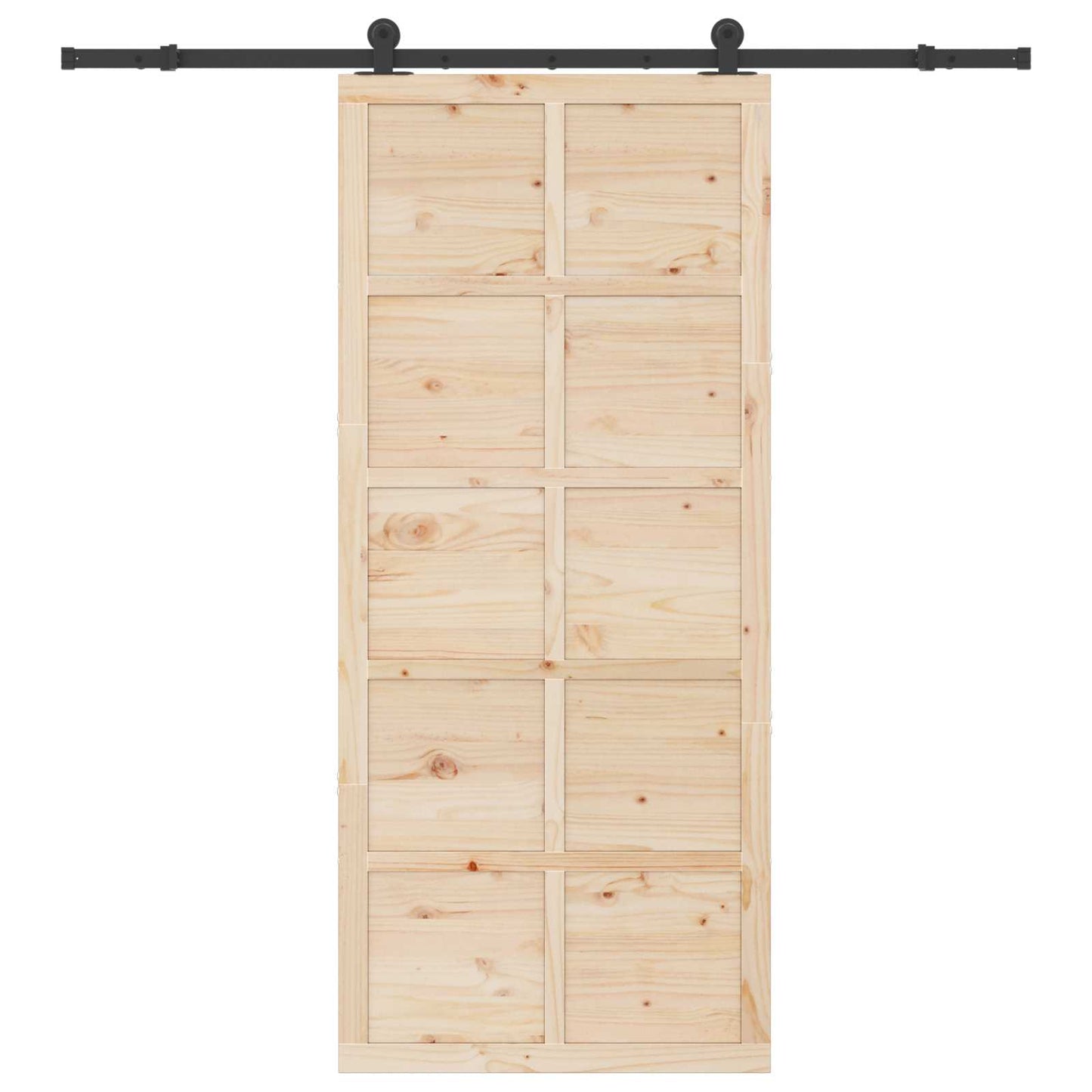 Schuifdeur Naturel 80 x 208 cm Massief grenenhout