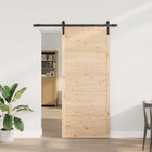 Schuifdeur 80x208 cm massief grenenhout naturel