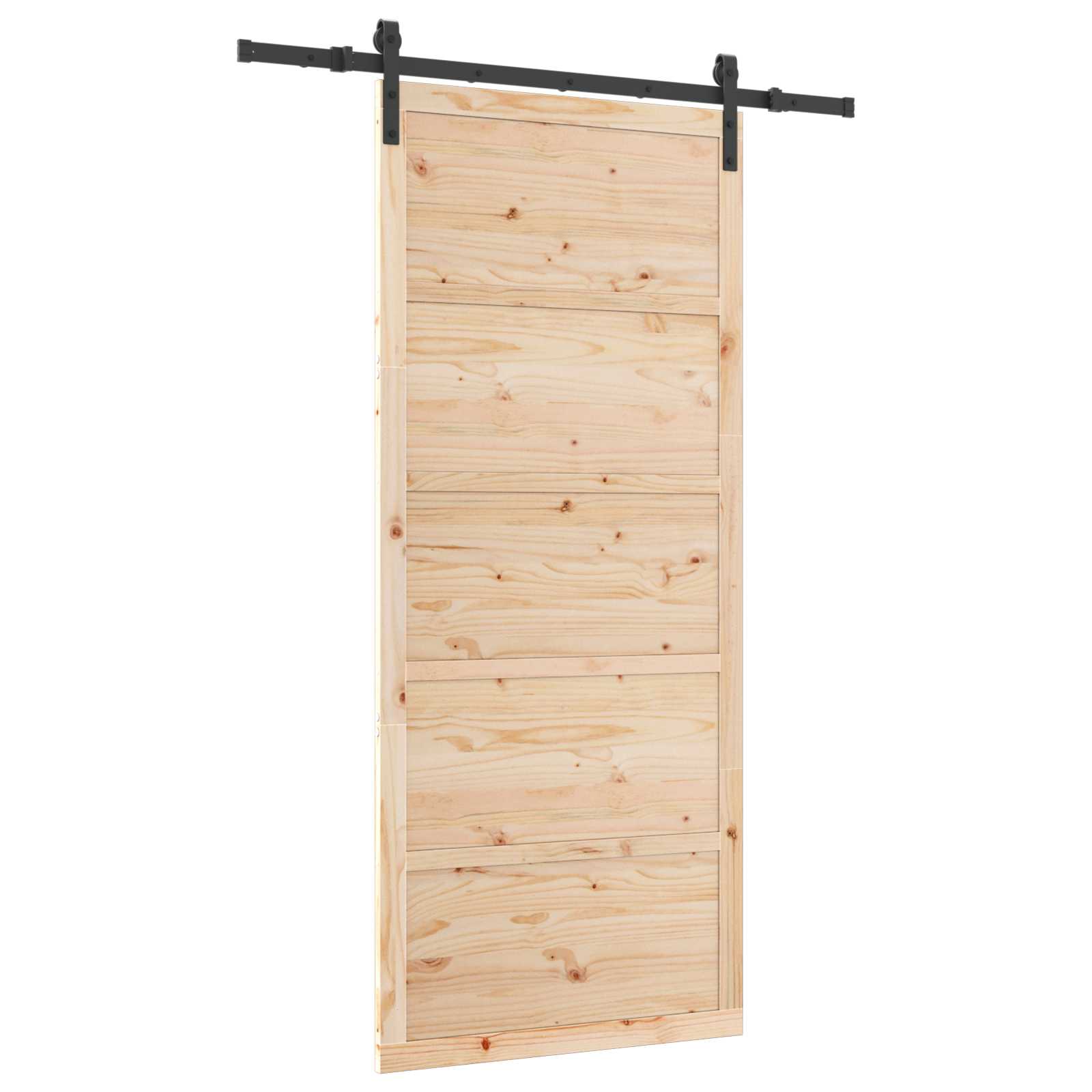 Schuifdeur Naturel 80 x 208 cm Massief grenenhout