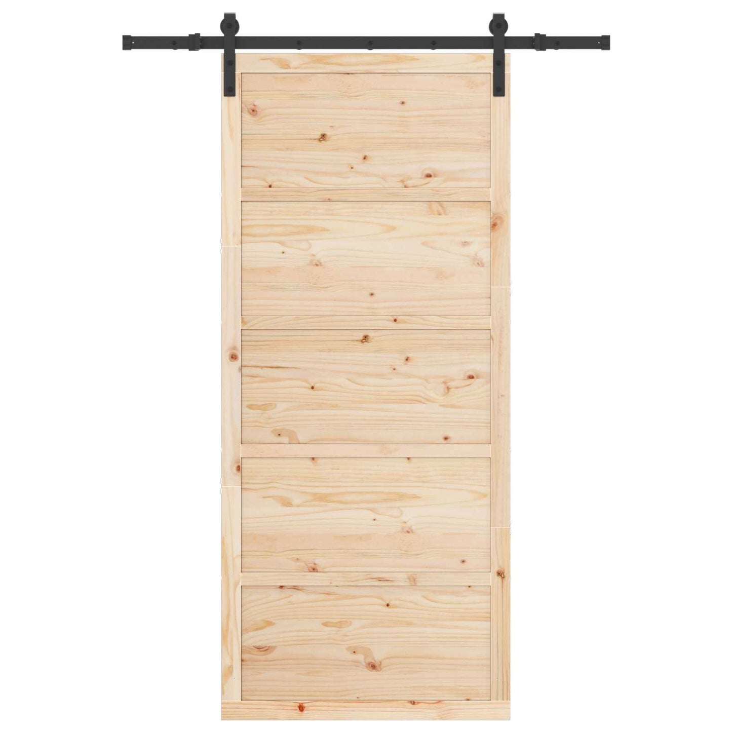 Schuifdeur Naturel 80 x 208 cm Massief grenenhout