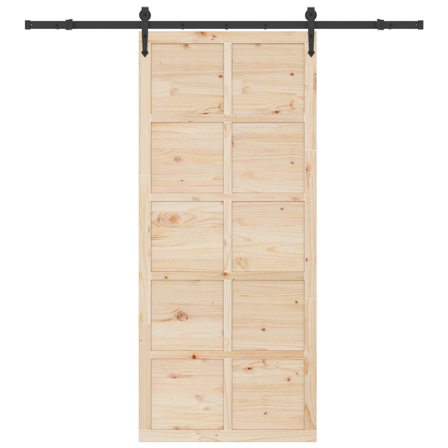 Schuifdeur Naturel 100 x 208 cm Massief grenenhout