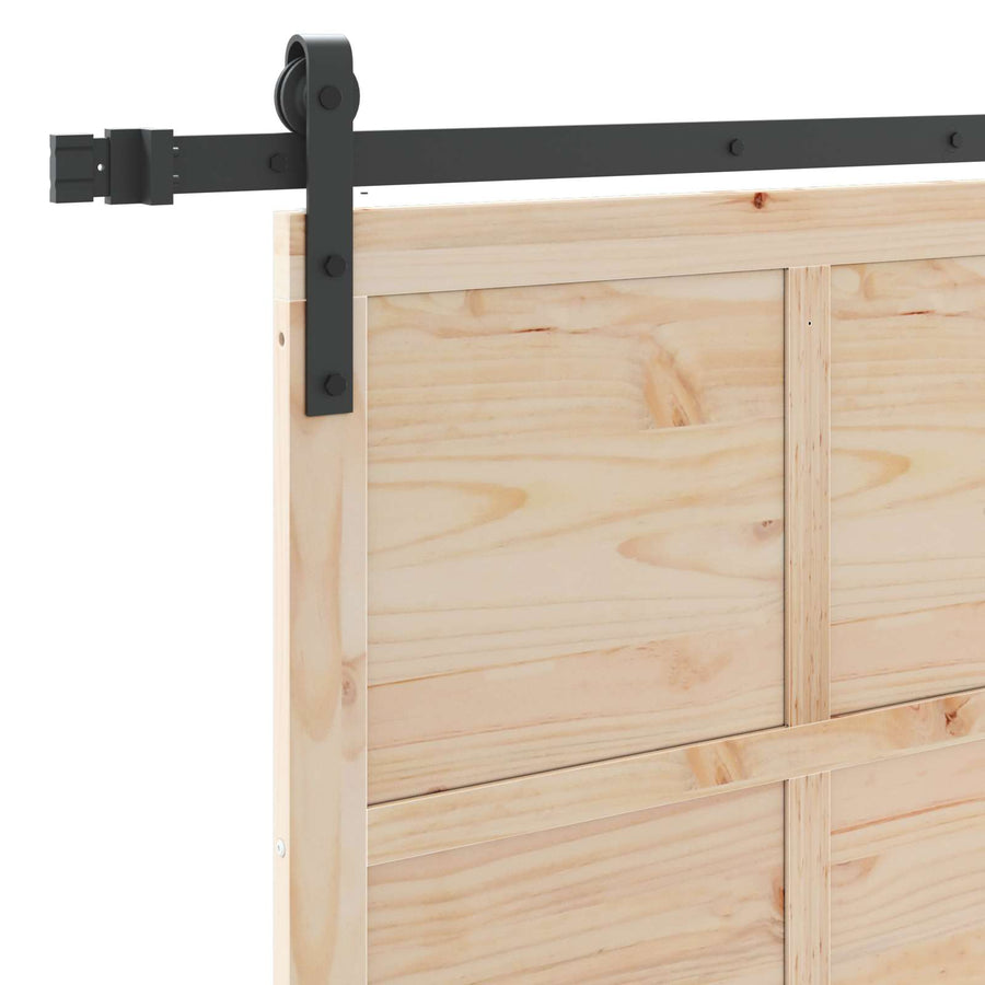 Schuifdeur Naturel 80 x 208 cm Massief grenenhout