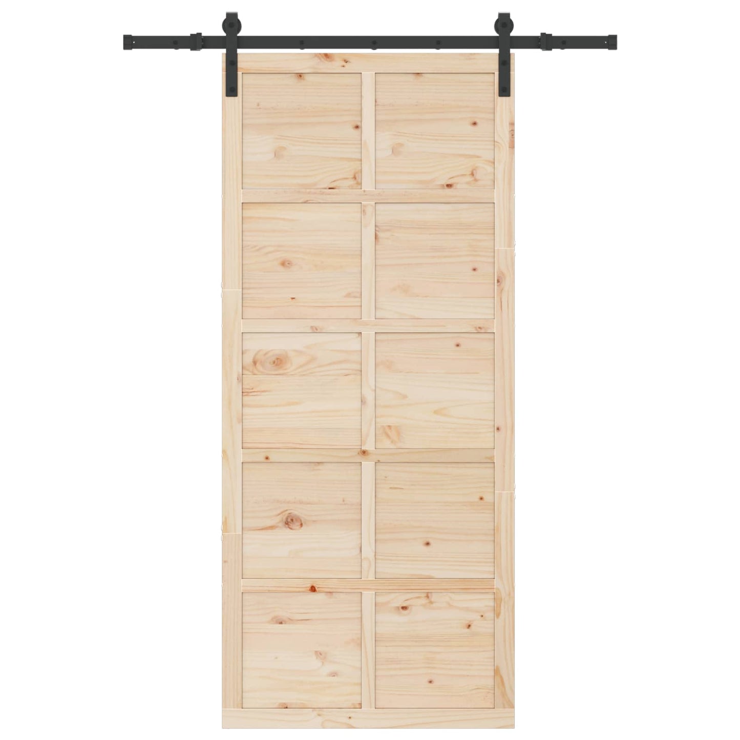 Schuifdeur Naturel 80 x 208 cm Massief grenenhout