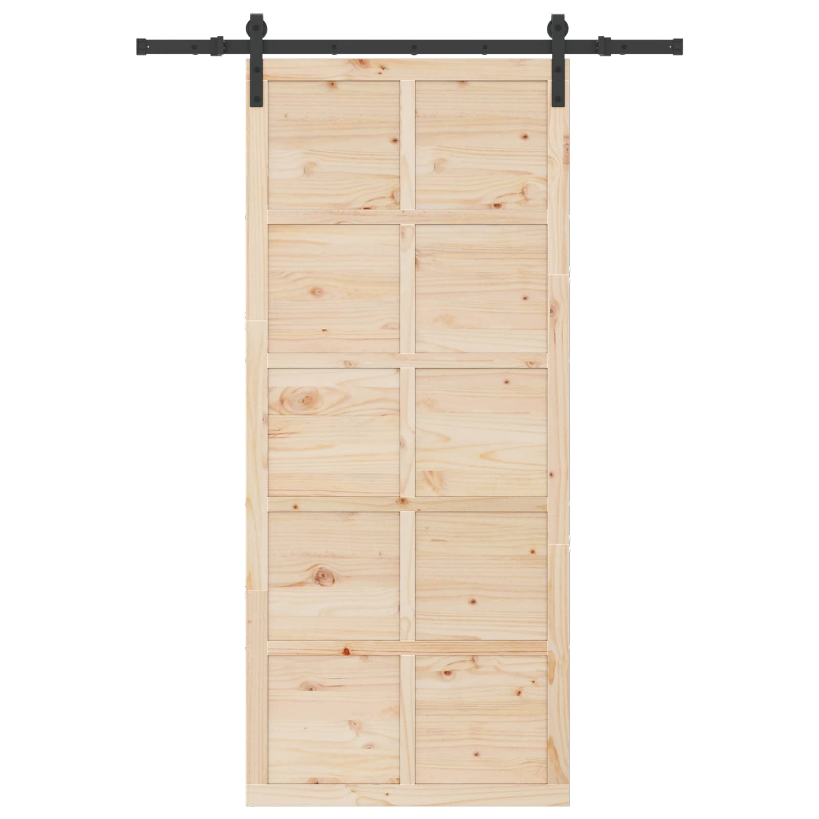Schuifdeur Naturel 80 x 208 cm Massief grenenhout