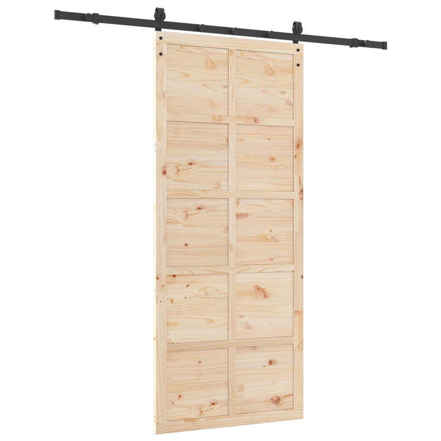 Schuifdeur Naturel 100 x 208 cm Massief grenenhout