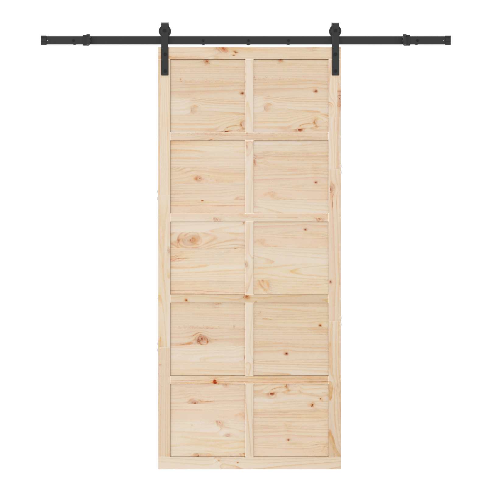 Schuifdeur Naturel 100 x 208 cm Massief grenenhout