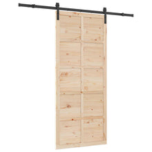 Schuifdeur Naturel 80 x 208 cm Massief grenenhout
