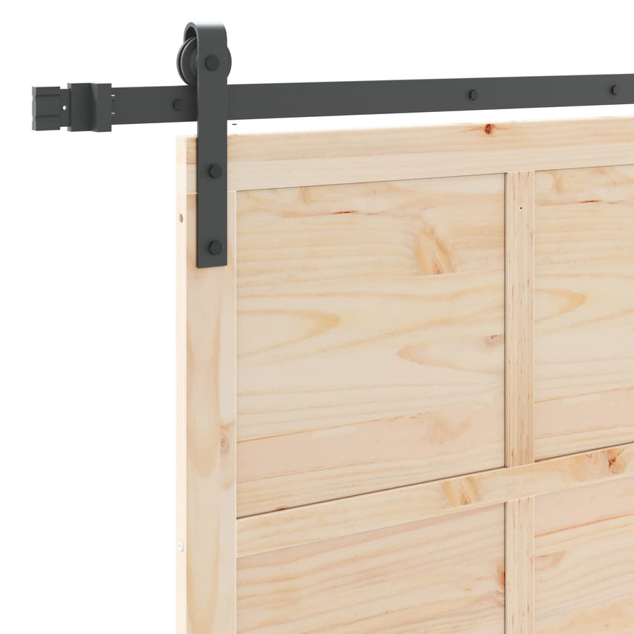 Schuifdeur Naturel 80 x 208 cm Massief grenenhout