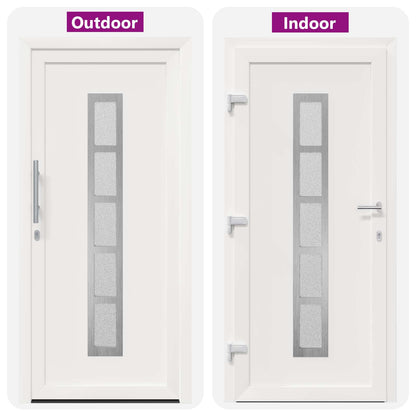 Voordeur Wit 88 x 200 cm PVC