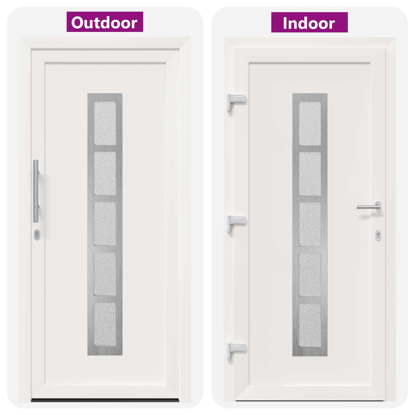 Voordeur Wit 108 x 208 cm PVC