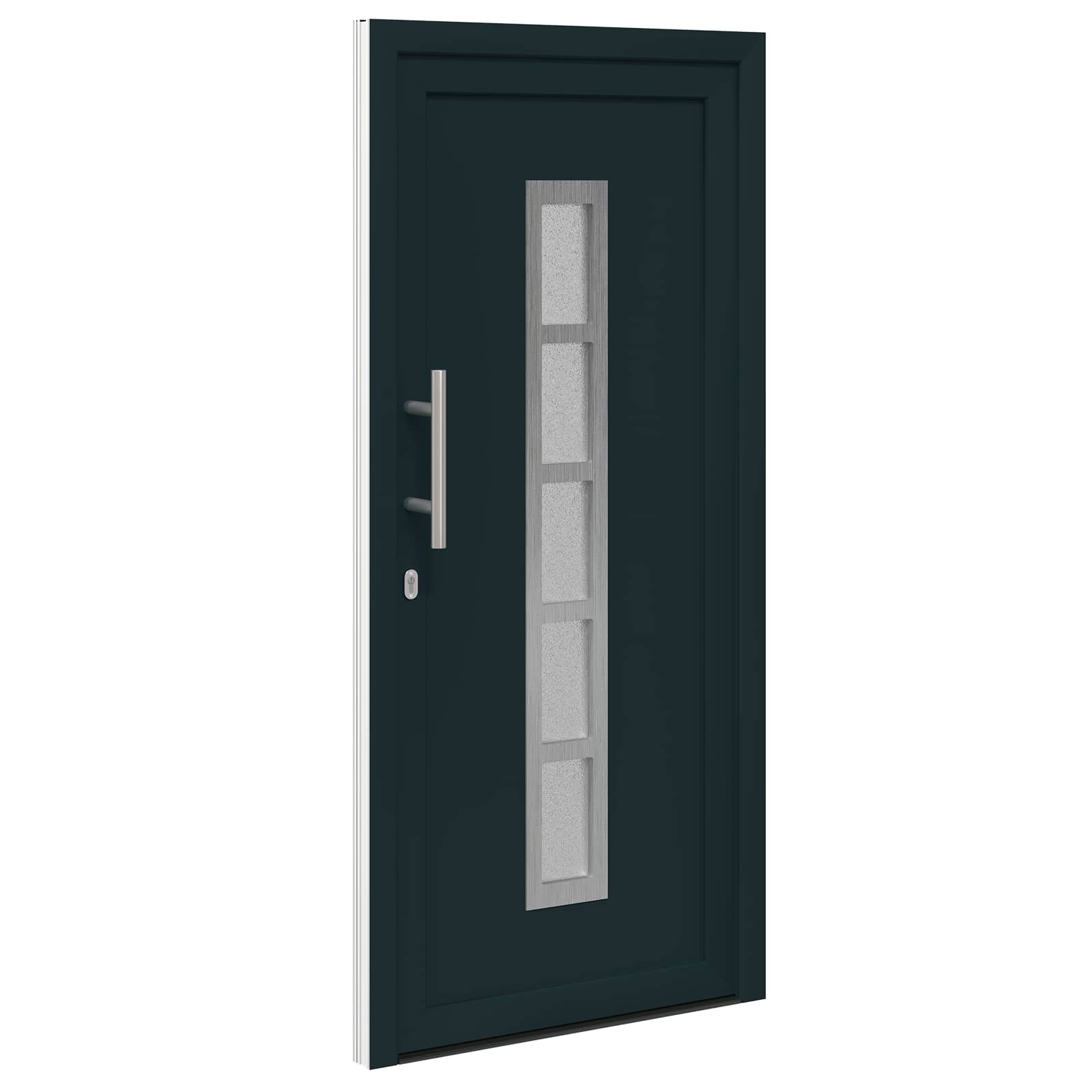 Voordeur Antracietkleurig 98 x 200 cm PVC