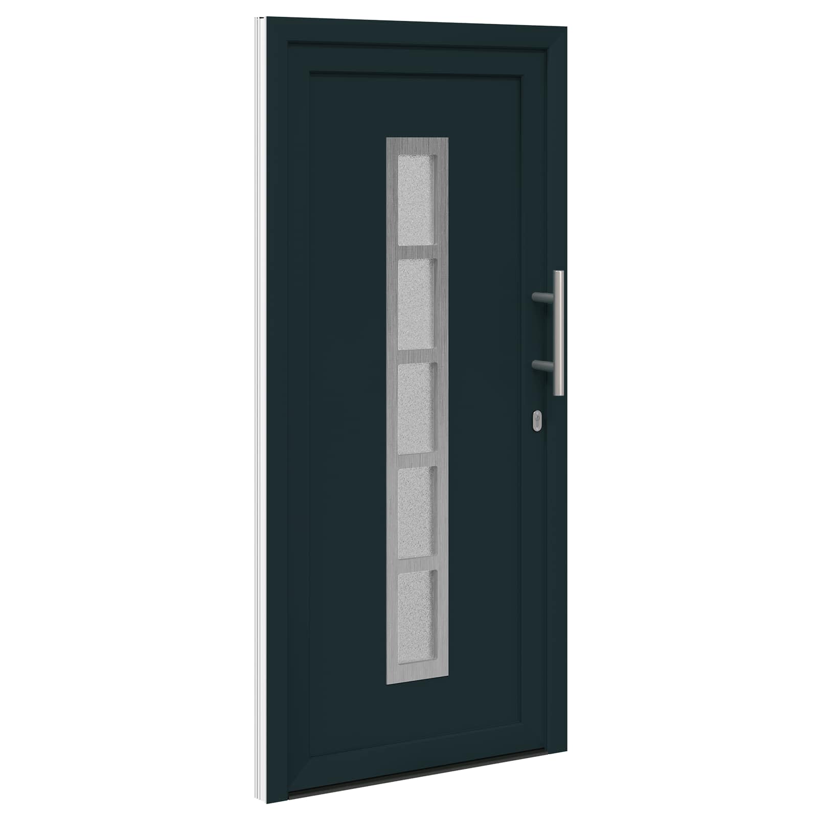 Voordeur Antracietkleurig 88 x 200 cm PVC