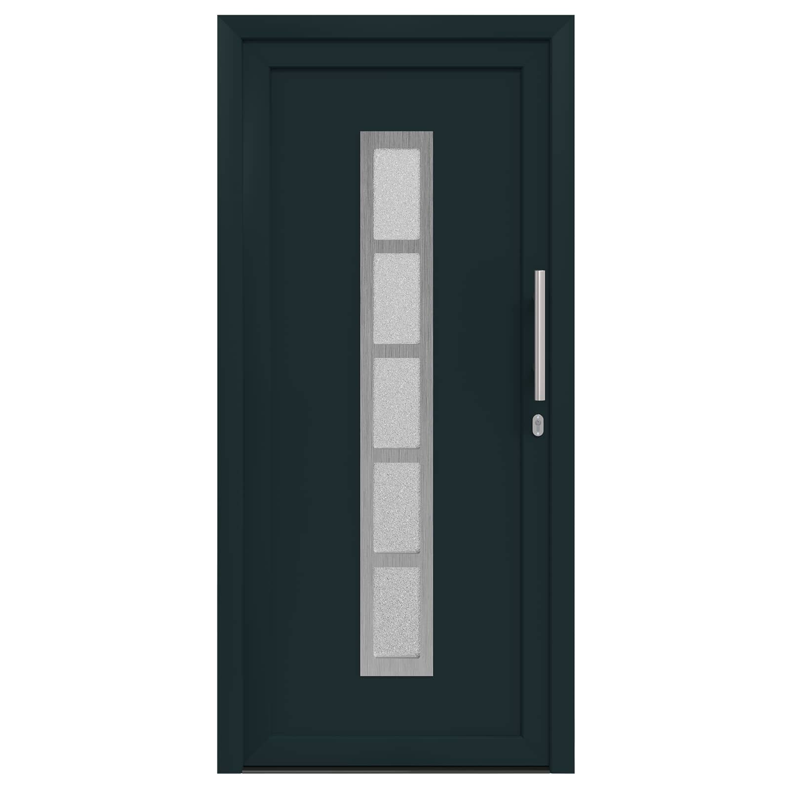 Voordeur Antracietkleurig 88 x 200 cm PVC