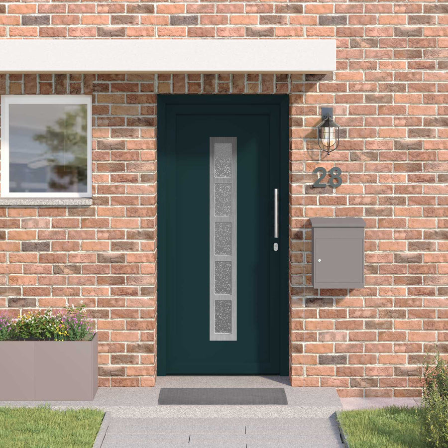 Voordeur Antracietkleurig 108 x 208 cm PVC