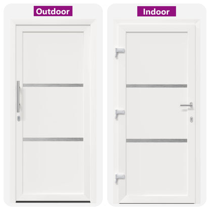 Voordeur Wit 88 x 200 cm PVC