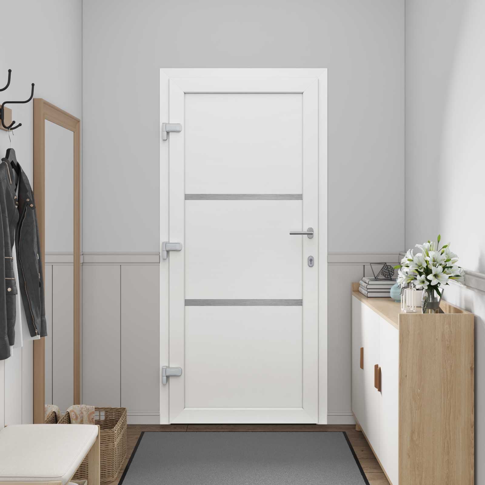 Voordeur Wit 98 x 208 cm PVC